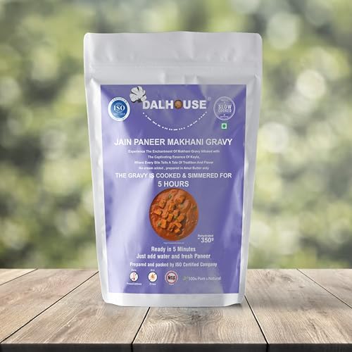 DALHOUSE JAIN PANEER MAKHANI GRAVY — Ready to Eat | Just Heat and Eat | No Onion, No Garlic | No Preservative Travel Food | Pure Veg | Ready to Cook Food | Just Add Water and Cook