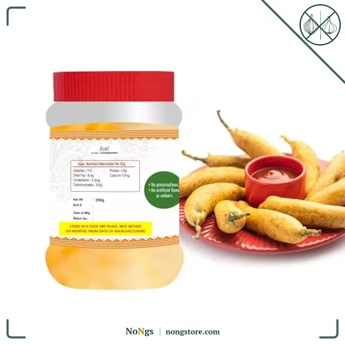 Sri Lalithaa’s Traditional Instant Bajji Mix | South Indian Style Crispy Snack Batter | No Onion & No Garlic | No Artificial Colours – 200g