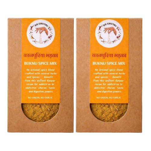 Do Chutki Kanpuriya Bhadka - Buknu Masala Kanpur 100g (Pack of 2) | Traditional Spice Mix & Seasoning Powder | Desi Buknu Powder Masala With Indian Spices | No Onion No Garlic