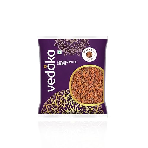 Amazon Brand - Vedaka Munakka Raisins (Abjosh) | 500 g | Naturally Sweet | Rich Authentic Flavour | Perfect Travel Snack
