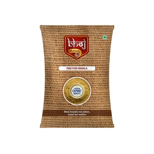 Bhoj Masale Pani Puri 100Gm Each|Aromatic Spice Powder For Flavorful Indian Cooking|For Flavorful Cooking|No Artificial Flavor Added. No Colour,No Preservatives,No Onion&No Garlic(Jain Masale)