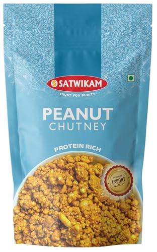 SATWIKAM Peanut Chutney-No onion no garlic (200gmsX1pack), Shelf life=6M