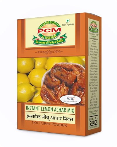 PCM Lemon Achar Masala 200g | Nimbu Achar Spice Blend for Homemade Pickle