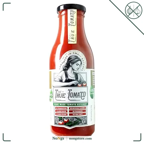 The True Tomato Ketchup 550 Gram | Handmade And Fresh | Natural |1940 gm tomatoes in 1 kg ketchup |No Chemicals,No Added Colors,No Cornstarch, No Oils, No Preservatives,No Thickeners