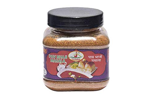Jai Jinendra Spices & Masale Pav Bhaji Masala No Onion No Garlic Pure Jain Masala 100 gm Jar Packing Pack of 48