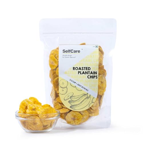 SelfCare By Suman Agarwal Roasted Plantain Chips Pack of 1 125 grams | Healthy - Gluten Free | Savoury - Snacks - Namkeen - Grocery | Mid Day - Workout - Tea time Snacking | Jain & Travel Friendly