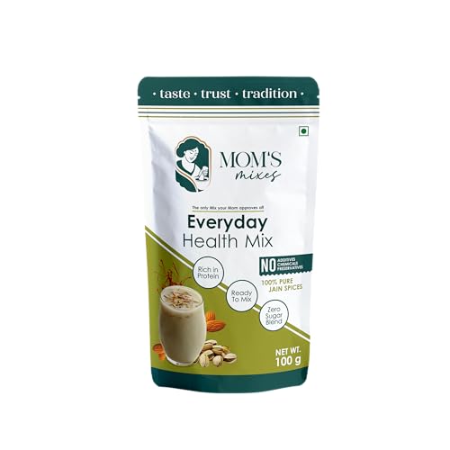 Mom’s Mixes Everyday Health Mix | Dry Fruits | 16g Natural Protein | Almonds, Pistachios & Seeds Blend | Pure Jain Mix | No Sugar | Semi-Solid Nutrient Mix | Pure Jain | No Preservatives | No MSG | Healthy Blend | 200g