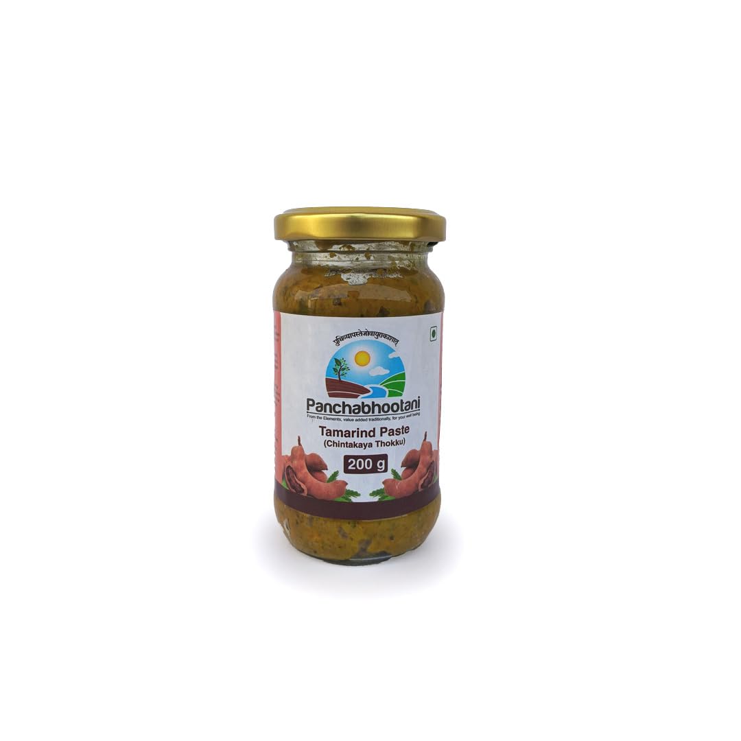 Panchabhootani Tamarind Chutney-200g | Chinathakaya Thokku, Vegan, Gives delicious taste, No Added Preservatives & Colour, Authentic Tangy Flavor, Tamarind Sauce, Instant Imli Chutney, Use As Dip
