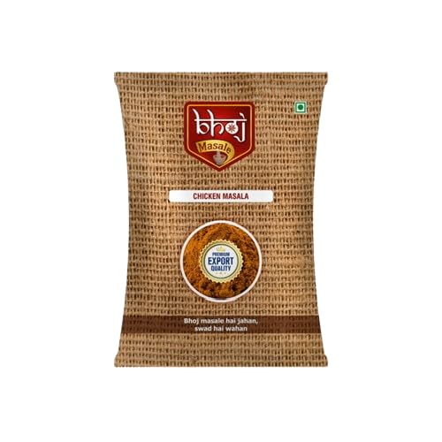 Bhoj Masale Chicken Masala with Natural Oils 100GM | Made with Authentic Spices | No Preservatives, Colours or Artificial Flavours​. No Colour, No Preservatives, No Onion and no garlic added