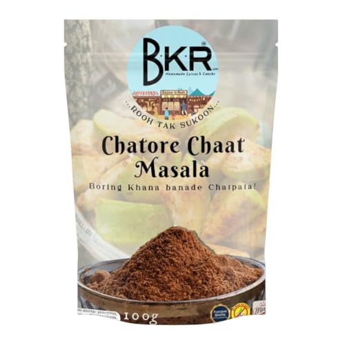 BKR Chatore Chaat Masala Fresh Multipurpose Purpose Masala for Fruits, Chaat, Potato, Paneer, Pakode 200g | Dry Powder Chutney for Drip, Dressings | No Additives, Color, Preservatives (Jain Friendly)