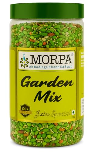 Morpa Garden Mix Mouth Freshener, Refreshing Herbal Mukhwas, Sweet & Tangy Digestive After-Meal Treat, 100% Veg Jain Special, Natural Breath Freshener, 200g Reusable Jar Pack
