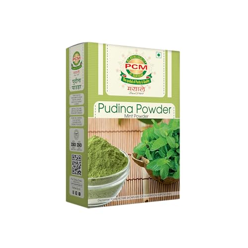 PCM Pudina Powder (Mint Powder) 500g | Natural Dry Mint Powder for Chutney, Raita, Jaljeera, Drinks, Seasonings & Cooking | Aromatic Flavor
