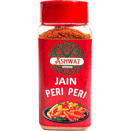 Ashwat Jain Peri Peri Sprinkler - No Onion No Garlic - For Multipurpose Seasoning - Fries, Sweet Corn, Makhana, Papad, Khichdi (90 gm)