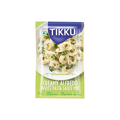 Tikku Creamy Alfredo White Pasta Sauce Mix - 60g Pouch (Pack Of 6)