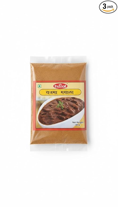 PADAM Rajma Masala, No Onion No Garlic, Powder Form, 150g (Pack of 3x50g)