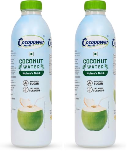 Cocopower Coconut Water | Instant Rehydration | No Added Sugars | No Added Flavours | Refreshing Recharge! | 1000ml (Pack of 2)