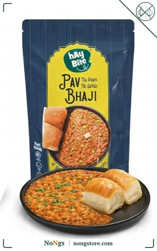 HAY BITE Pav Bhaji Instant Mix – 300g|No Onion No Garlic|Freeze-Dried|Ready-to-Cook|Quick & Healthy Meal|No Preservatives |Pack of 1