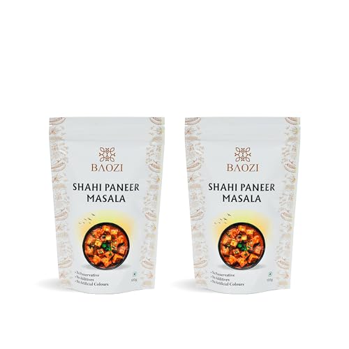 BAOZI Shahi Paneer Masala - No Onion, No Garlic | Royal Indian Spice Blend for Paneer Dishes | Rich, Creamy & Aromatic Flavor | Perfect for Shahi Paneer, Curries & Gravies | Pack of 2 (100g x 2)