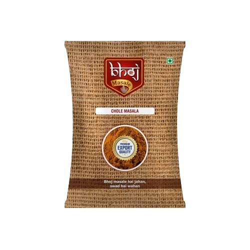 Bhoj Masale Chole Masala 100GM | Blended Spice With Natural Oils for Authentic Taste and Colour | For Healthy Delicious & Flavourful Cooking. No Colour, No Preservatives (Jain Masala)