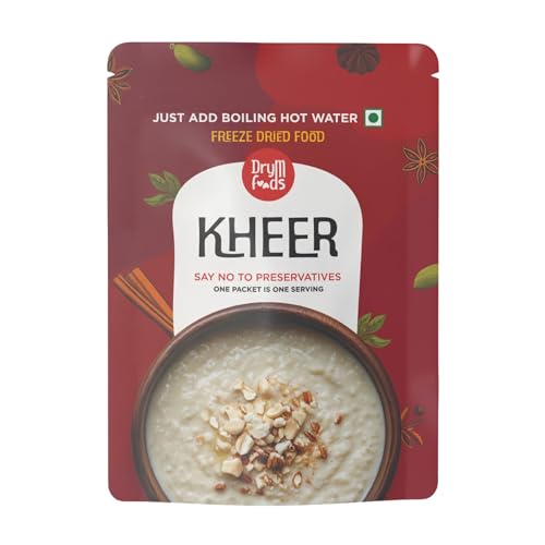 DryM Foods Ready-to-Eat Kheer – Instant Rice Pudding, Traditional Dessert, Gluten-Free, 100% Natural, 250g