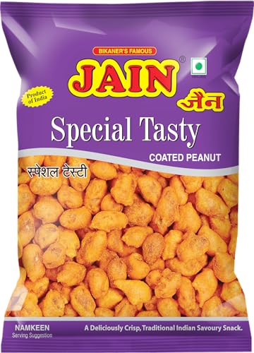 JAIN Special Tasty Coated Peanuts, 360g, Zipper Pack, Ready to Eat