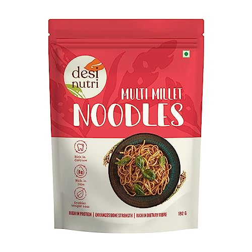 Desi Nutri Multi Millet Noodles | Ready to Eat Noodles | 192 gms | Rich in Iron & Calcium