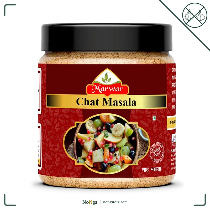 Marwar Chaat Masala 1KG | Premium Spices & Herbs Used | Vegan, With No Onion & Garlic | Additives & Preservatives Free | Authentic Indian Spice Blend (Jar Pack)
