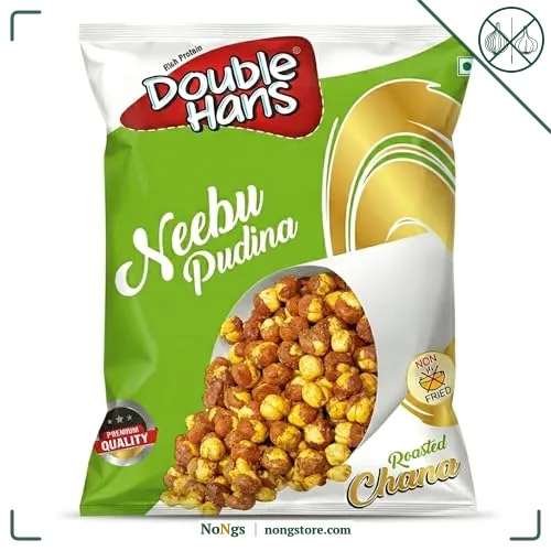 DOUBLE HANS Nimbu Pudina Roasted Chana, Lemon Mint Flavoured, 500gm
