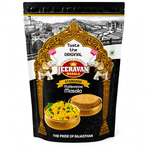 JEERAVAN Masala Standard - Poha,Pakoda Spice Powder for Raita Fruit Chaat Masala Natural Hing Jeeravan Mix Powder 500 gm (Pack of 1)