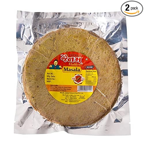 Jainam Handmade Masala Khakhra, 200g / Pack of 2