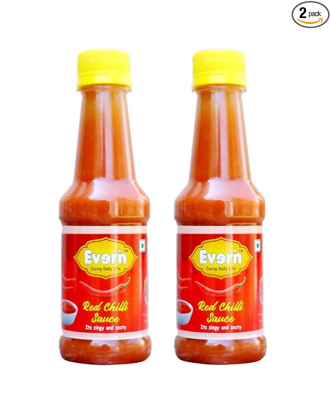 Everin Zingy and Zesty Snack Sauce (No Onion Garlic) : 200 grams - Pack of 2