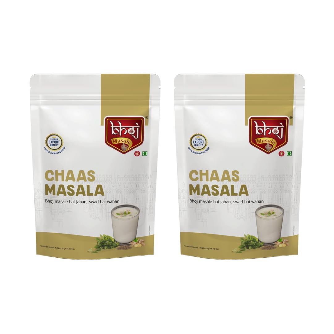 Bhoj Masale Chaas Masala 200GM Each (Pack of 2)| Buttermilk Masala | Helpful for digestion. No Colour, No Preservatives, No Onion & No Garlic