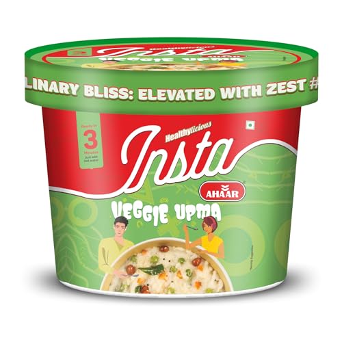 Insta Ahaar Ready To Eat Upma, Cuppa 80g Pack of 1