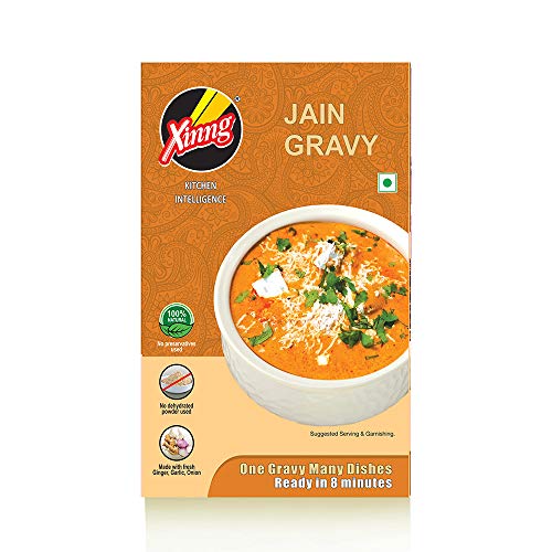 Xinng Instant Ready to Cook Jain Gravy- No Onion, No Garlic, 150gms 100% Natural, Cooking Sauce, No Preservatives- Pack of 1