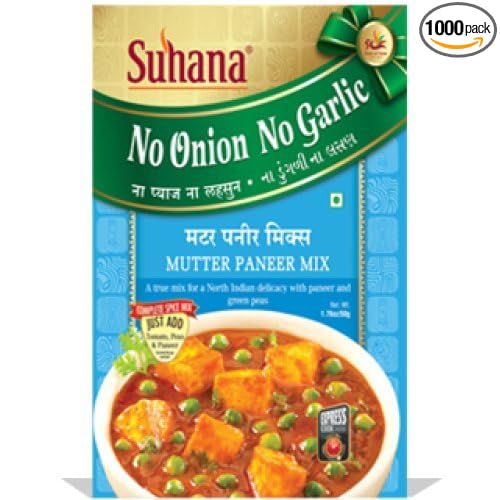 Suhana Mutter Paneer Masala Mix Without Onion & Garlic (Nong)- Pack of 6