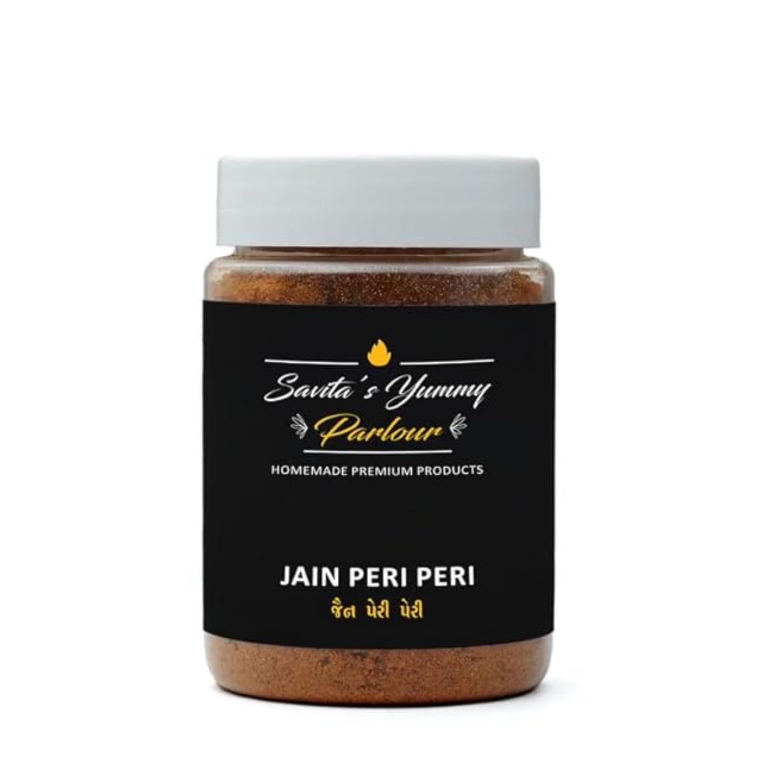Savita’s Yummy Parlour Jain Peri Peri Masala – 100g | Homemade Premium Spice Blend | Zesty & Spicy Seasoning for Popcorn, Fries & Snacks