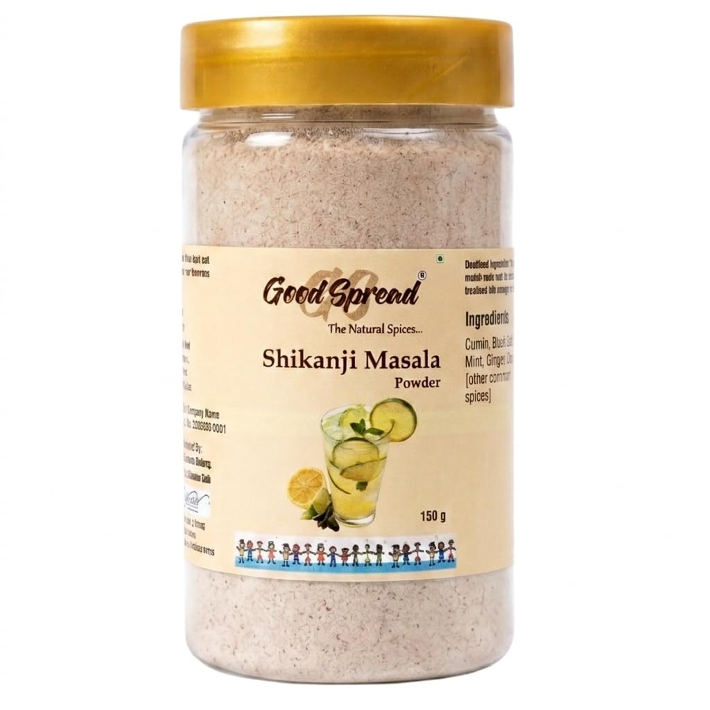 GoodSpread Authentic Shikanji Masala Powder 150g | 100% Natural Lemonade Spice Mix | Refreshing Summer Drink & Digestive Aid | Traditional Nimbu Pani Masala
