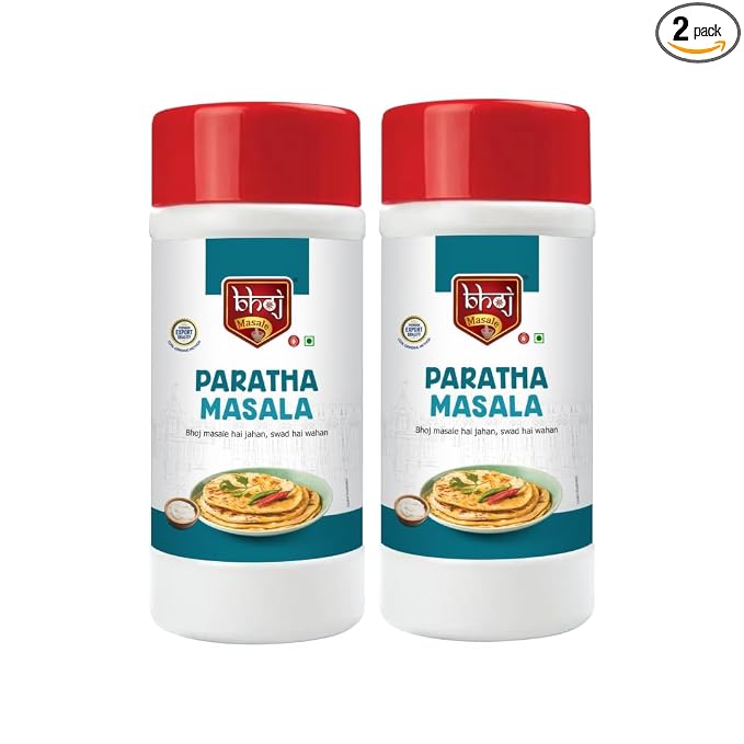 Bhoj Masale Paratha Masala Net 450GM Each (Pack Of 2) | Premium Artisanal Jain Spices with Rich & Strong Flavour | Ready to Use | No added colours | No Onion and No Garlic (Jain Friendly)
