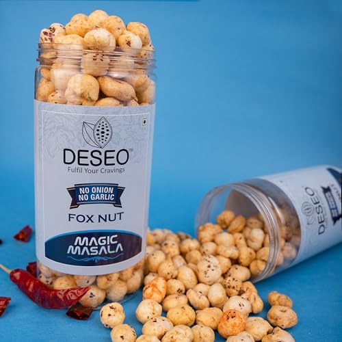 DESEO Magic Masala Fox Nut, No Onion No Garlic, Jain Makhana Snacks