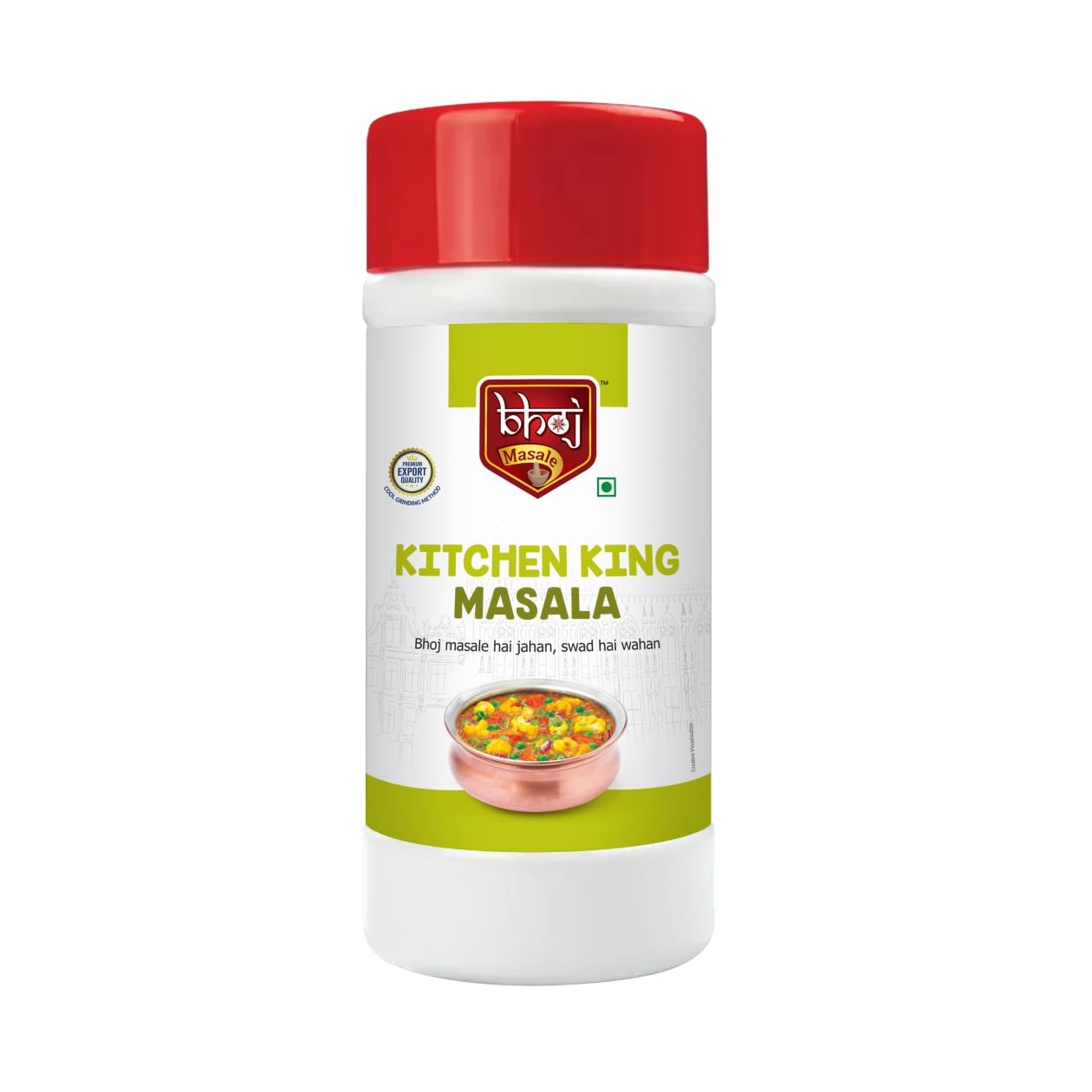 Bhoj Masale Kitchen King Masala Net 450GM (Gross 500gm) | Exotic Indian Masala Spices | Essential for Any Kitchen Dish | Natural Spices Mix. No colour, no preservatives, No Onion & No garlic (Jain Friendly)