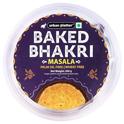 Urban Platter Baked Masala Bhakri, 200g (Wheat Free, Traditional Gujarati Snack)