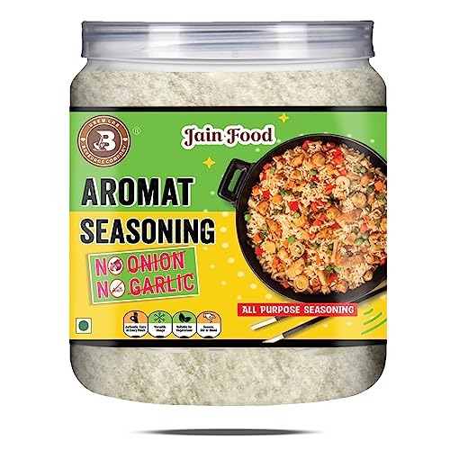 Brew Lab NO Onion No Garlic Aromat Seasoning | Ideal For Jain Food | Flavor Enhancer | (250 g)