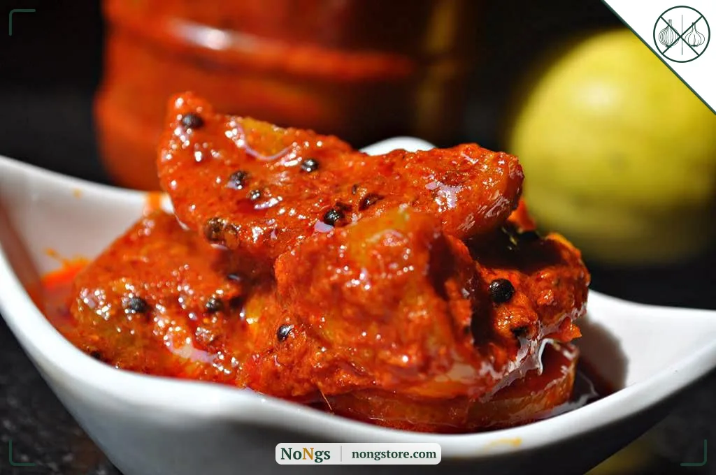 Sitara Foods Jain Lemon Pickle Lime Pickle Without GarlicMade for Jain Nimbu Achaar 250 Grams pack