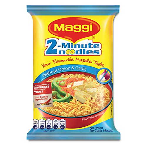 Maggi 2 Minute Masala Noodles, No Onion No Garlic, 70 Grams