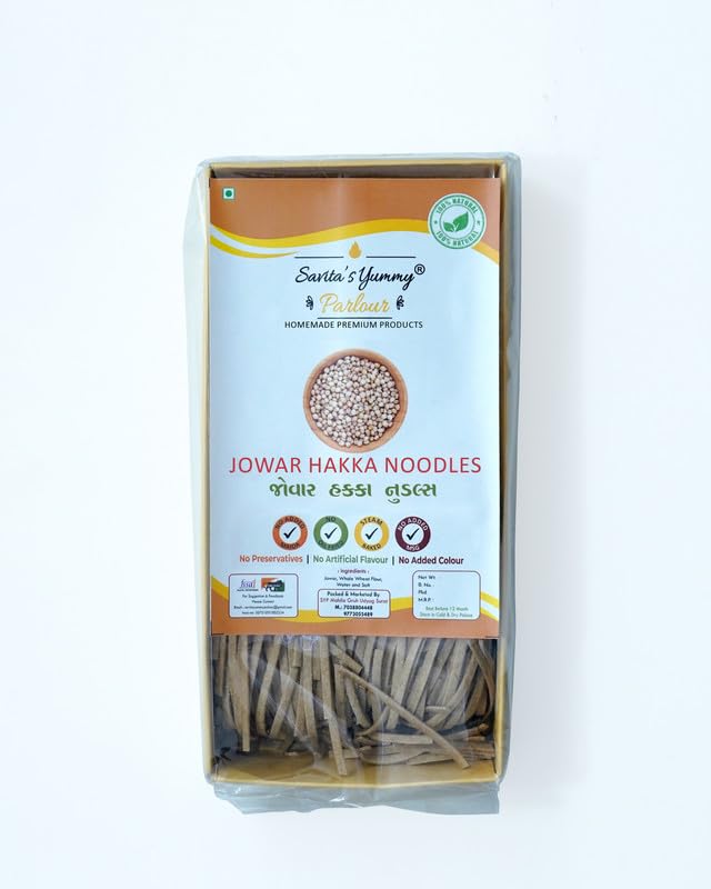 Savita's Yummy Jowar Hakka Noodles | Healthy Gluten-Free Millet Noodles | No Preservatives, No Artificial Flavour & Colour | 180g