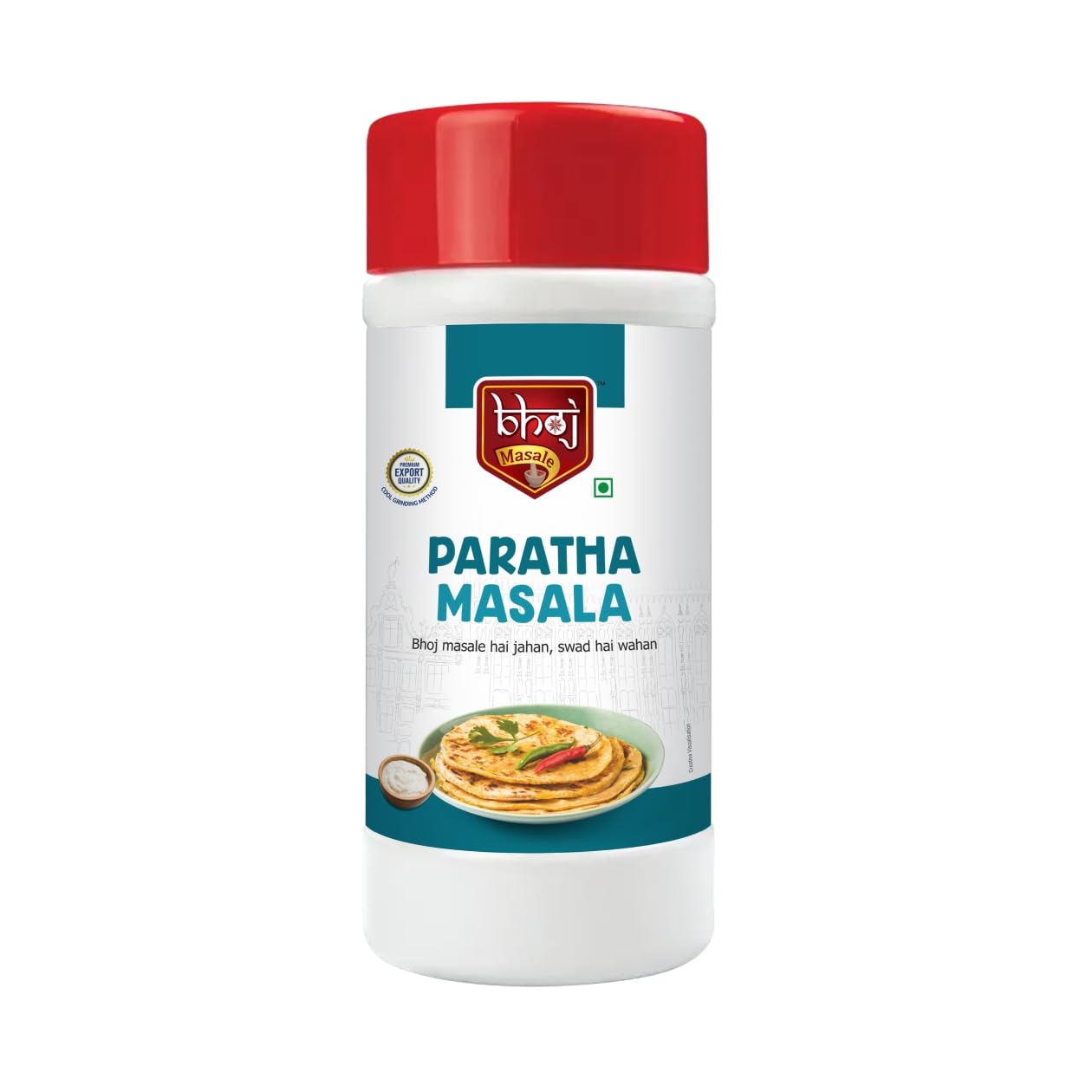 Bhoj Masale Paratha Masala Net 450GM (Gross 500gm) | Premium Artisanal Jain Spices with Rich & Strong Flavour | Ready to Use | No added colours | No Onion and No Garlic (Jain Friendly)