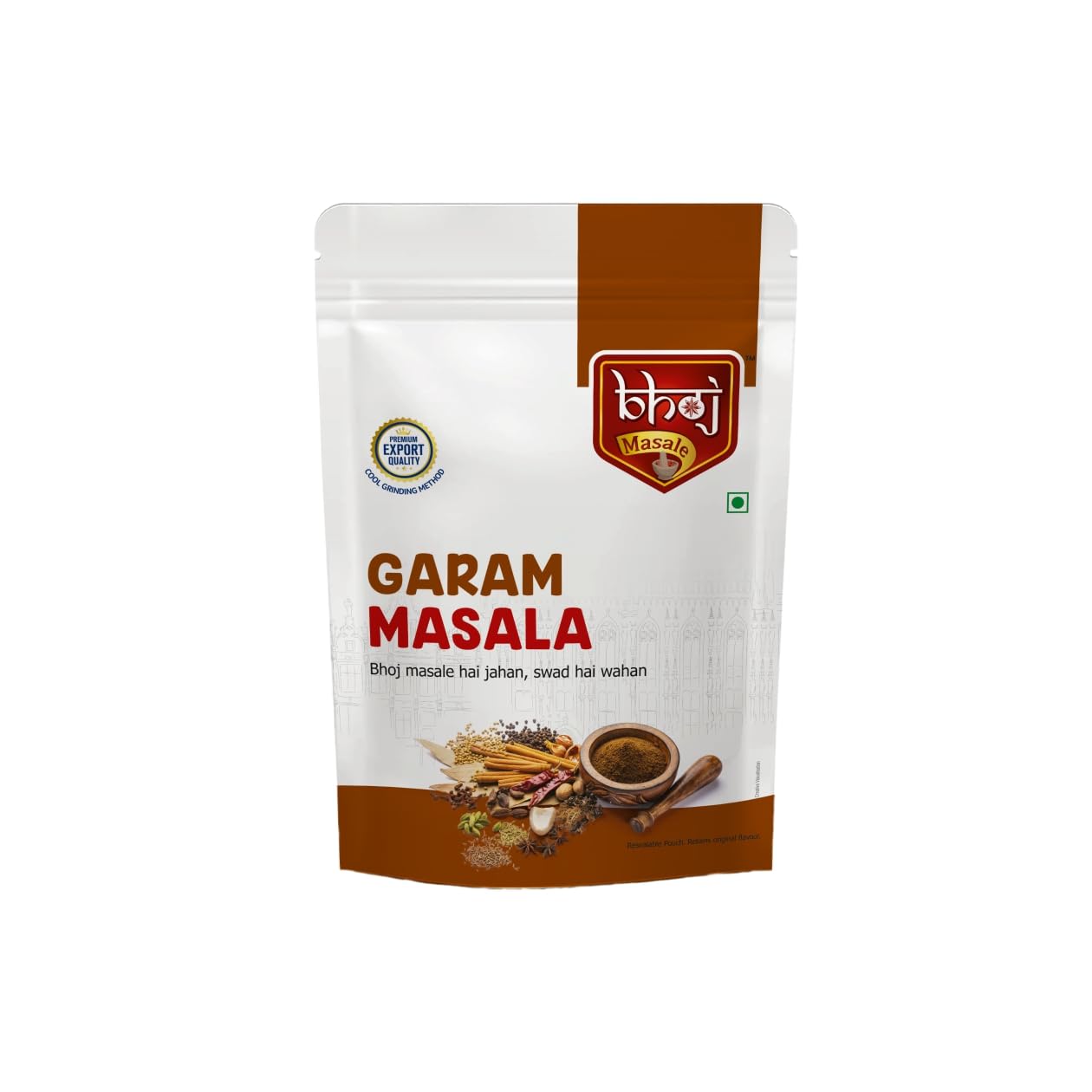 Bhoj Masale Royal Garam Masala | Powder | Spices 200GM | Exotic Blend of Ingredients for Daily cooking | Aromatic Garam Masala| Rich in Flavor | Naturally Processed and No Preservatives. No onion and no garlic added (Jain Masala)