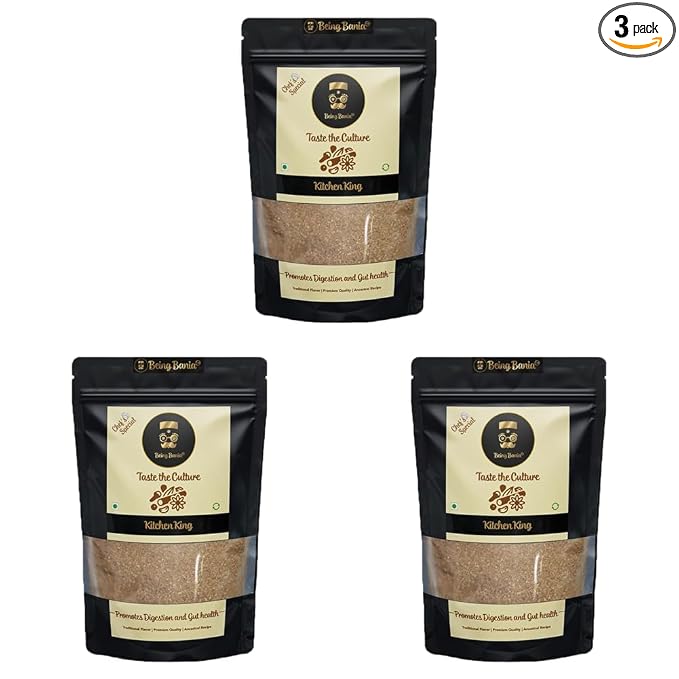 Being Bania Kitchen King Chef Special, 500 Gms | Kitchen Masala Powder |100% Natural Ingredients | No Added Preservatives | All in 1 Vegetable Masala | Exotic Indian Spices | No onion, no garlic |