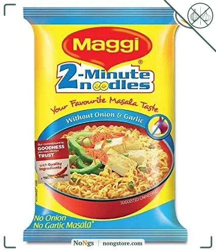 MAGGI Vegetarian No Onion No Garlic Noodles, 70Gm(Pack Of 5)