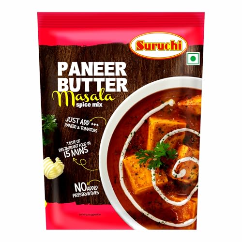Suruchi Paneer Butter Masala 50g, Ready to Cook Spice Mix, Natural Ingredients, No Onion No Garlic Paneer Masala Premix, Aromatic Spice Blend (Pack of 1)